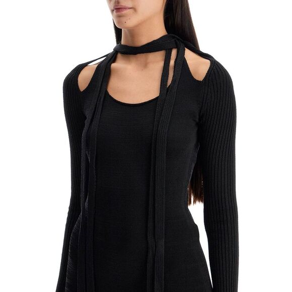 Y Project Women's Maxi Knit Dress In Italian - Picture 4 of 4